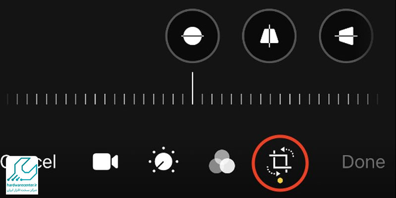 نحوه کراپ و چرخاندن برای ادیت ویدئو در گوشی آیفون