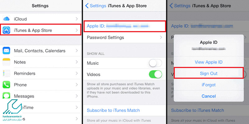 حذف اپل آی دی فراموش شده به کمک iTunes and App Sto