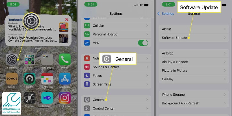 به روز رسانی ios به صورت خودکار